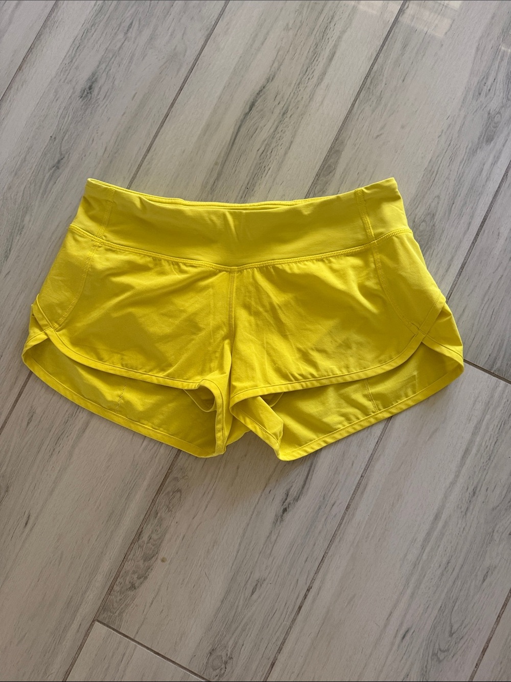 lululemon athletica Bright Yellow Running Shorts
